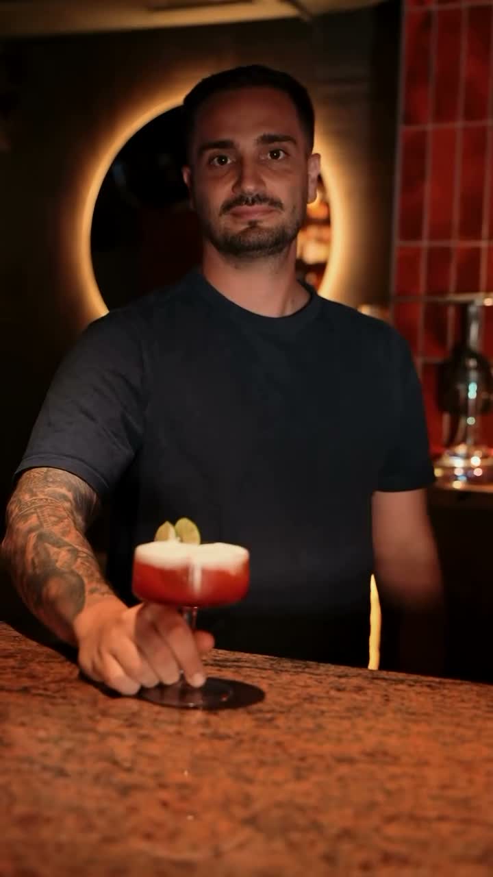 Un cóctel preparado por el barman de Noor